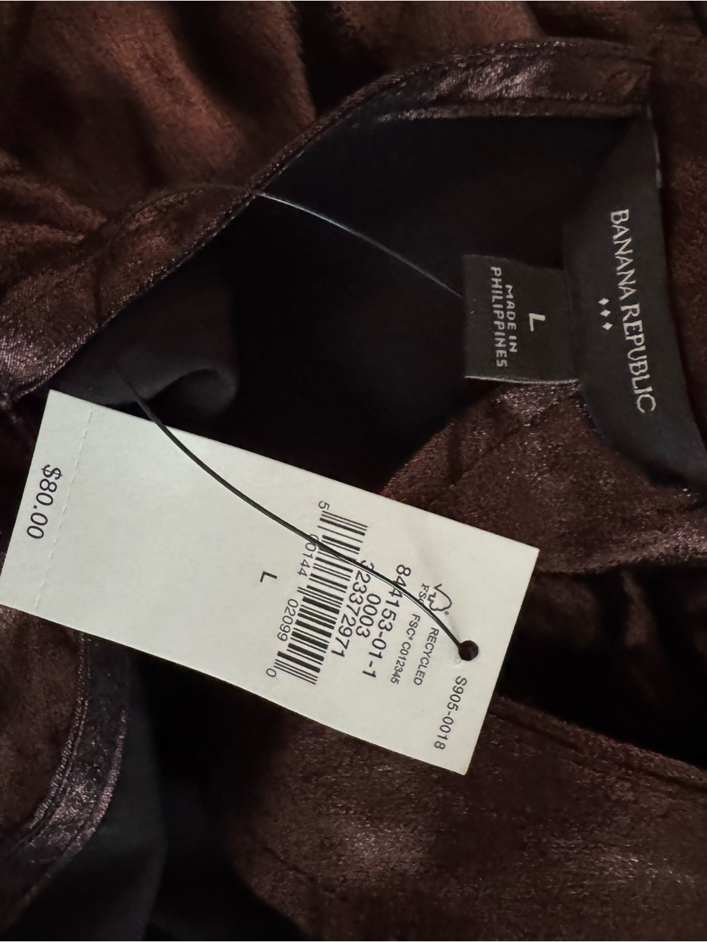 Banana Republic Metallic Halter Mock-Neck Top - Picture 4 of 4